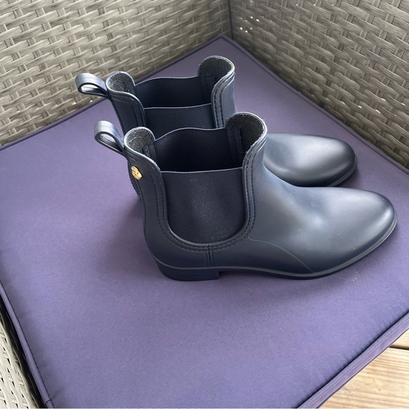 NWOT LEMON JELLY Chelsea ankle RAIN BOOT Europe size :37 navy blue - Picture 4 of 8
